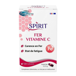 SPIRIT PHARMA – Fer Vitamine C 30 Gelules