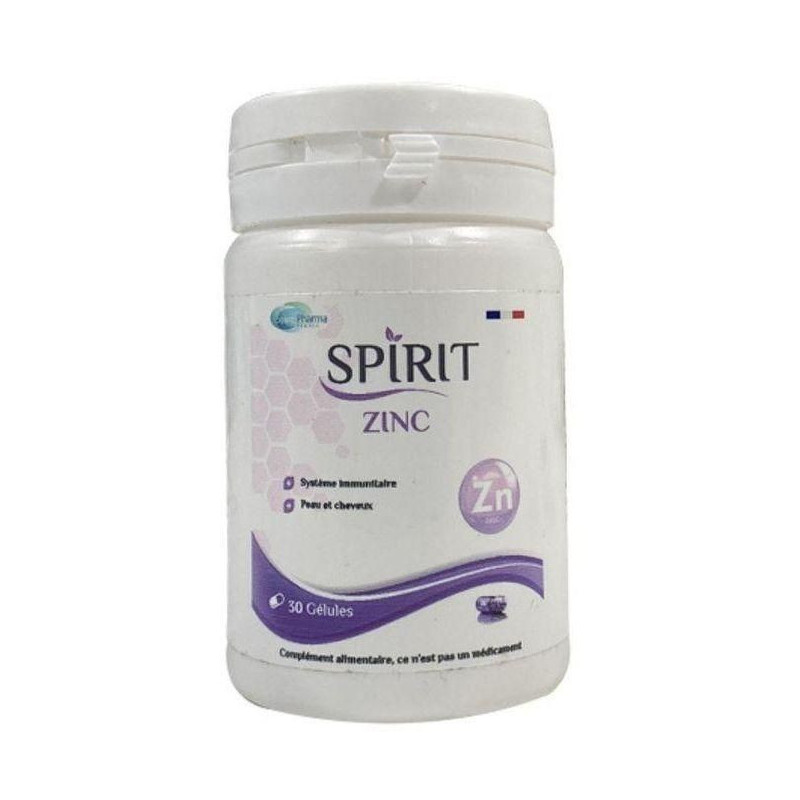 Spirit Pharma Zinc – 30 Gélules
