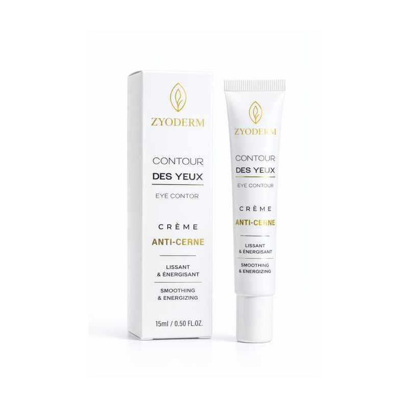 ZYODERM Crème Contour des Yeux Anti-Cernes – Hydratation & Éclat – 15ml