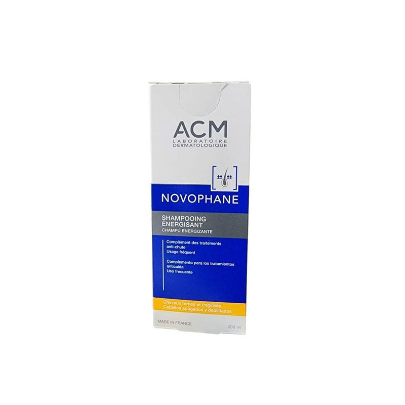 ACM Novophane Shampoing énergisant pour cheveux abîmés, ternes et fragilisés 200ml