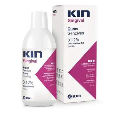KIN – Gingival Bain De Bouche Gencives 0,12% Chlorhexidine Soin Intensif – 250ml