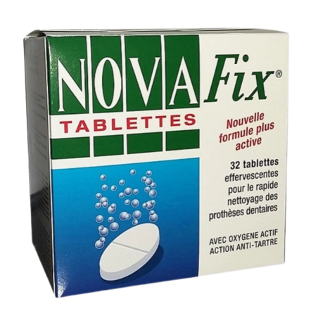 Novafix Tablettes Effervescentes Nettoyage Rapide – 32u