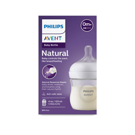 AVENT BIBERON NATURAL REPONSE 0M+ 125ML SCY900/01