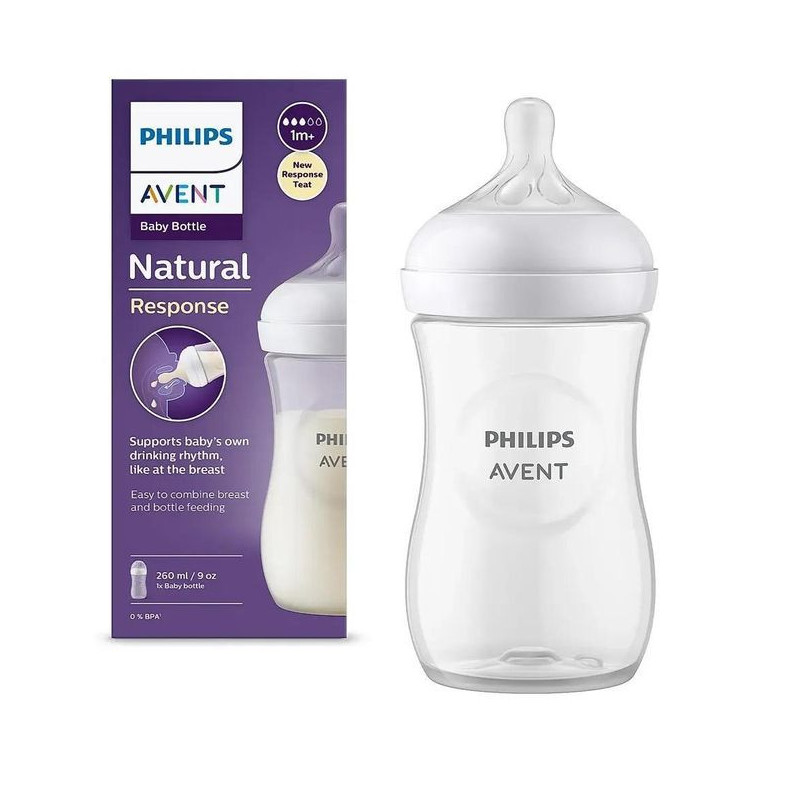 Avent Philips Biberon Natural Response 260ml 1 mois+