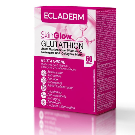 Skin Glow Glutathion, 60 Gélules, Ecladerm
