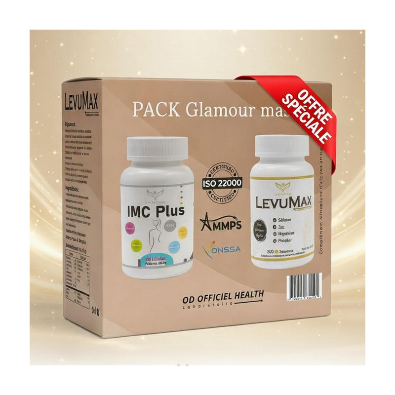 Health Power PACK Glamour masse = IMC Plus 90 Gélules + LevuMax 360 Comprimés