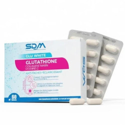 Sdm complément alimentaire éclaircissant pour la peau à base de glutathion en 60 gélules