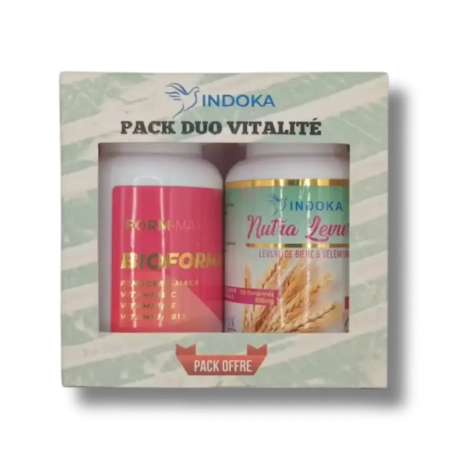 Indoka Pack Duo Vitalité – Bioforma + Levure de Bière