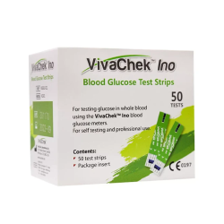 VIVACHEK INO BLOOD GLUCOSE TEST STRIPS 50 tests