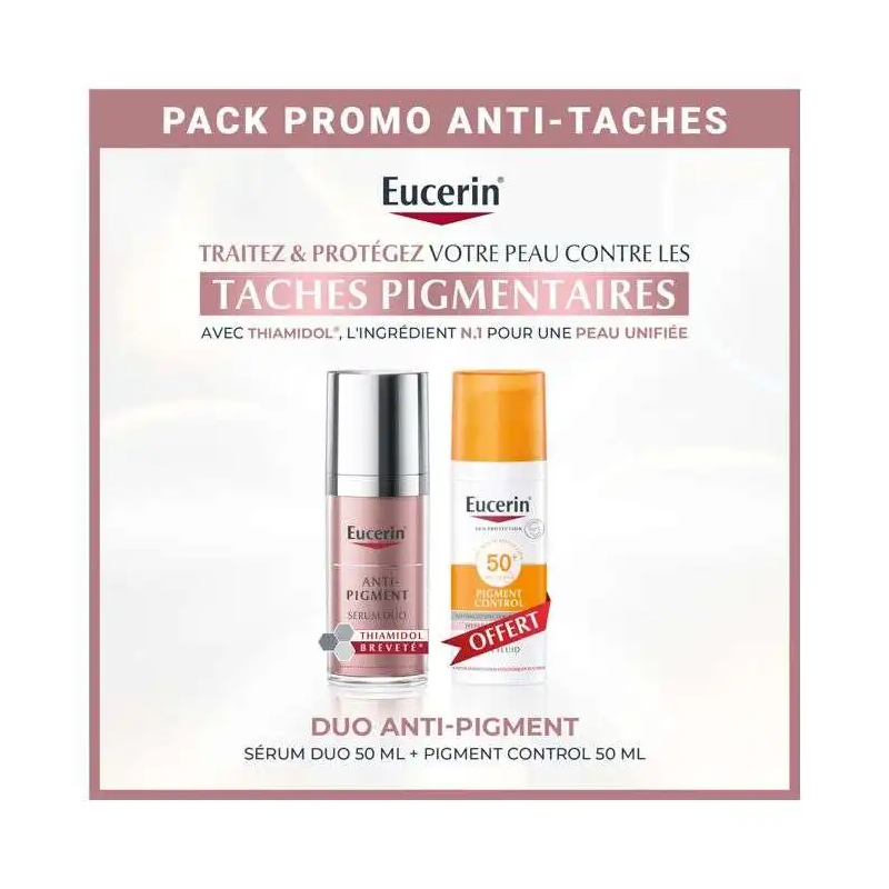 EUCERIN OFFRE ANTI PIGMENT SERUM DUO 30 ML + PIGMENT CONTROL 50ML SPF50 OFFERT