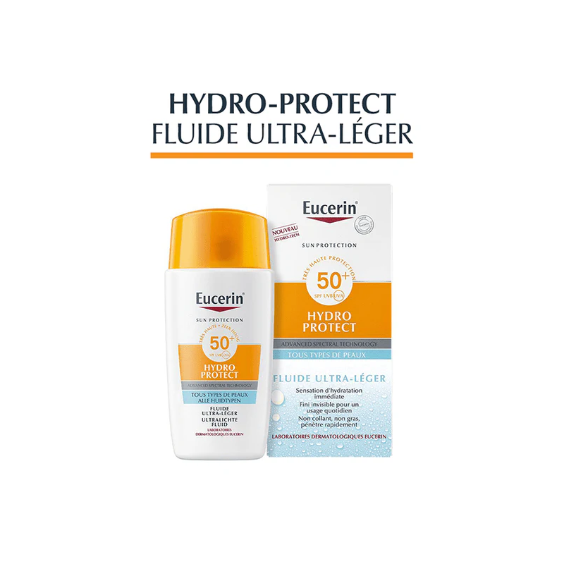 Eucerin Hydro Protect Fluide Ultra Léger 50+ pour tous types de peau
