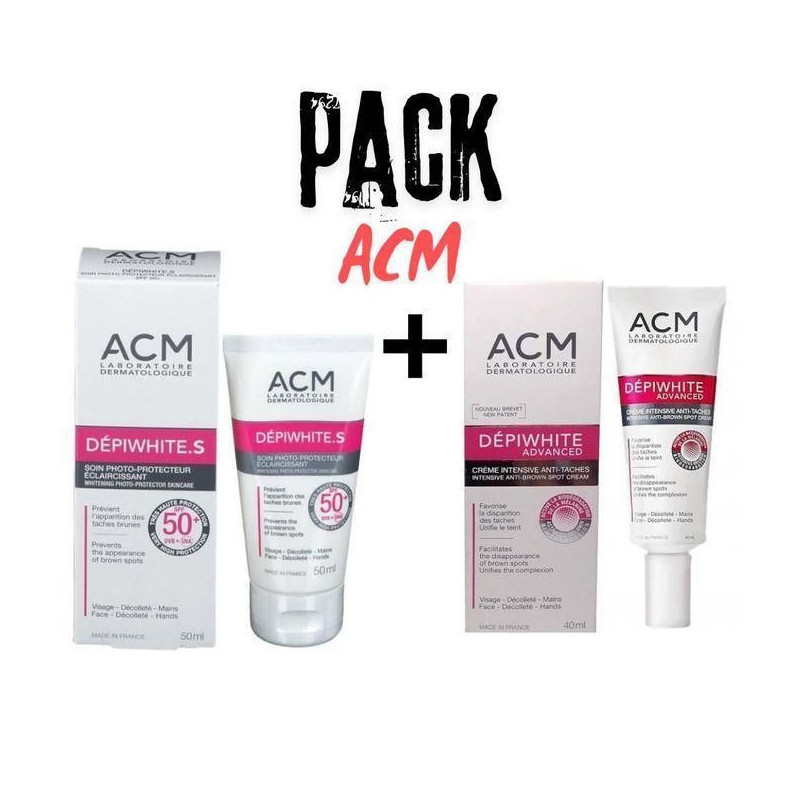 PACK Depiwhite advanced CRÈME INTENSIVE ANTI-TACHES 40ml+DEPIWHITE.S SOIN PHOTO-PROTECTEUR ECLAIRCISSANT SPF50 50ml