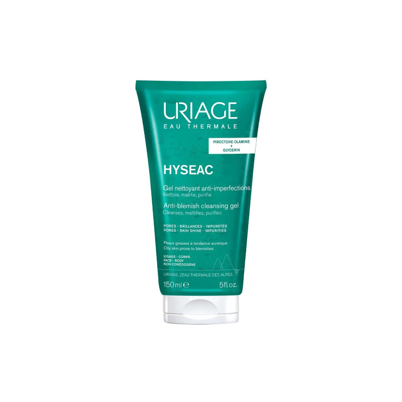 Uriage Hyséac Gel Nettoyant Anti-Imperfections Peaux Grasses à Tendance Acnéique 150ml