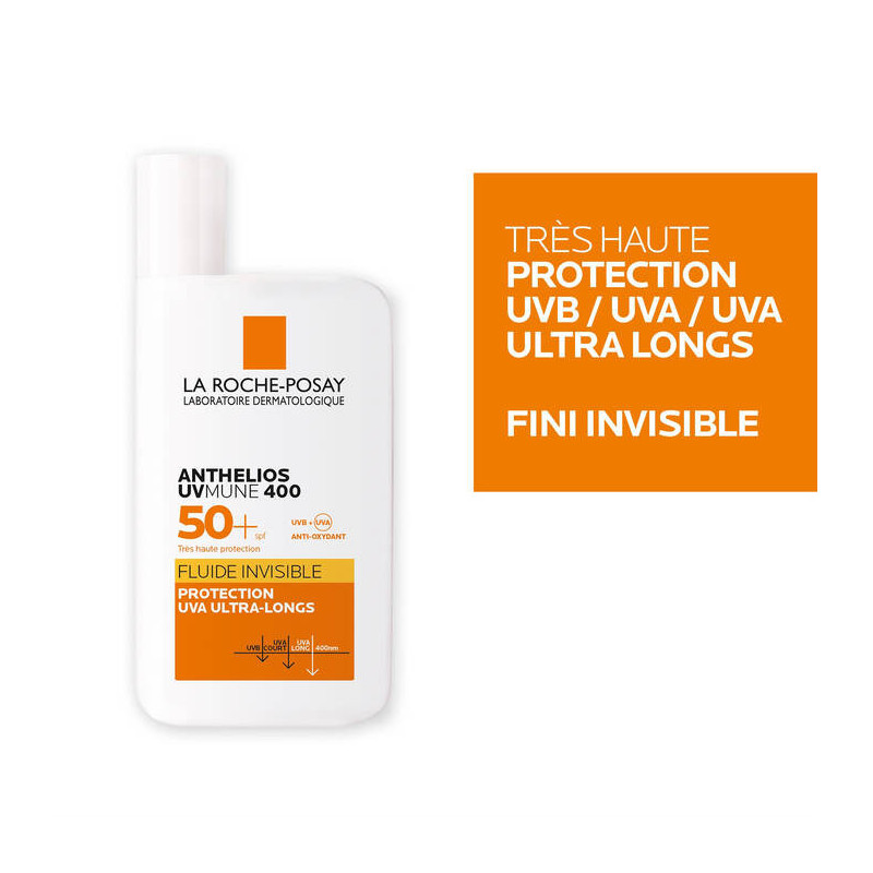ROCHE POSAY ANTHELIOS UVMUNE 400 FLUIDE SOLAIRE INVISIBLE SPF50+ 50ML