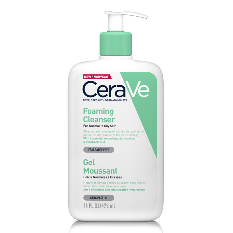 CERAVE GEL MOUSSANT PEAUX NORMALES A GRASSES 473 ML