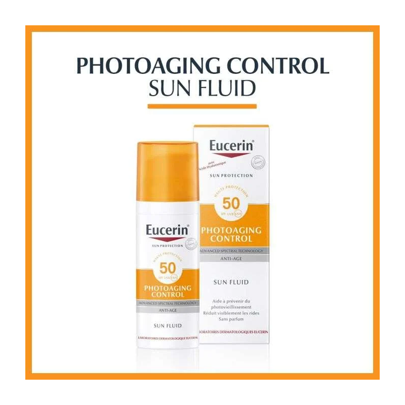 EUCERIN SUN FLUIDE PHOTOAGING CONTROL SPF50+ ANTI AGE 50ML