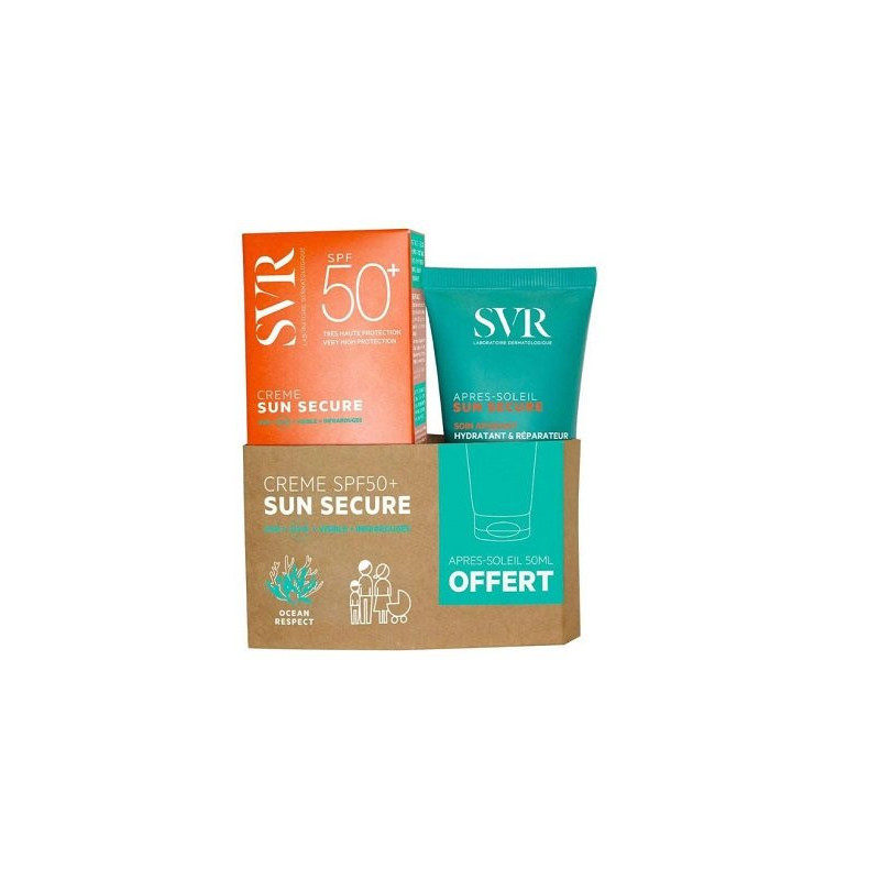 SVR Secure Crème SPF50+ 50ml + Lait Après-Soleil 50ml Offert