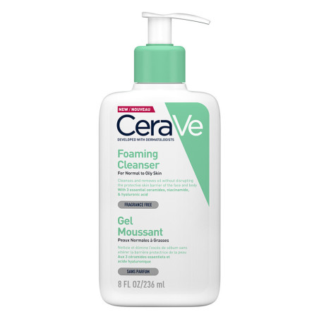 CERAVE GEL MOUSSANT PEAUX NORMALES A GRASSES 236 ML