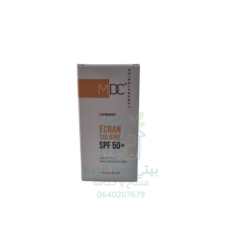 MDC SYNERGY ECRAN SOLAIRE SPF50+ PEAUX SECHES 50ML