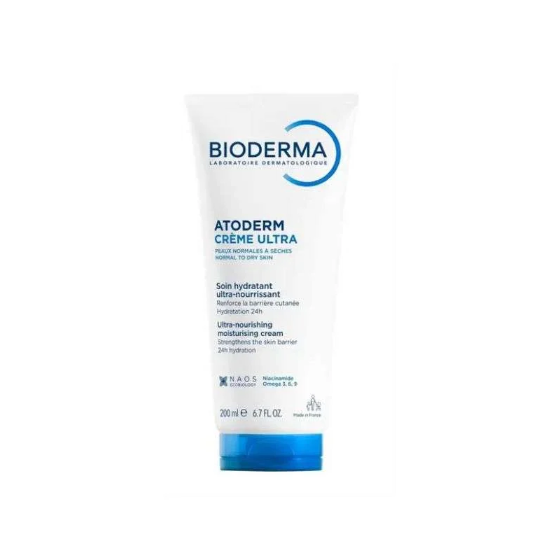 BIODERMA ATODERM CREME ULTRA HYDRATANTE ULTRA NOURRISSANTE PEAUX SENSIBLES NORMALES A SECHES 200 ML