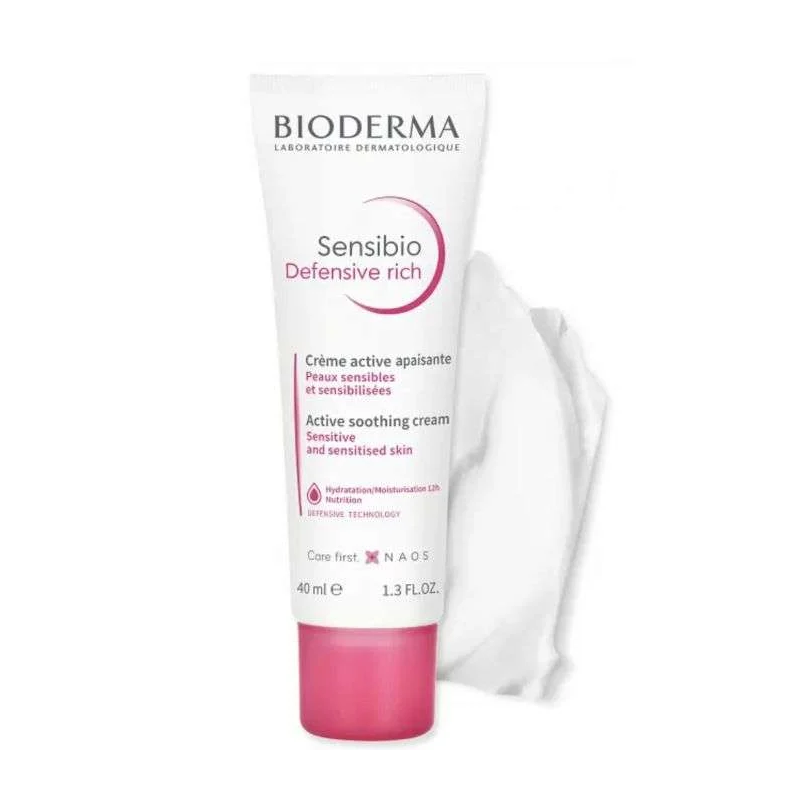 BIODERMA SENSIBIO DEFENSIVE RICHE CREME ACTIVE APAISANTE 40 ML