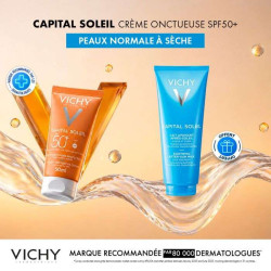 VICHY OFFRE CAPITAL SOLEIL CREME ONCTUEUSE PROTECTRICE PEAU NORMALE A SECHE SPF 50+ 50 ML + CAPITAL SOLEIL 100 ML
