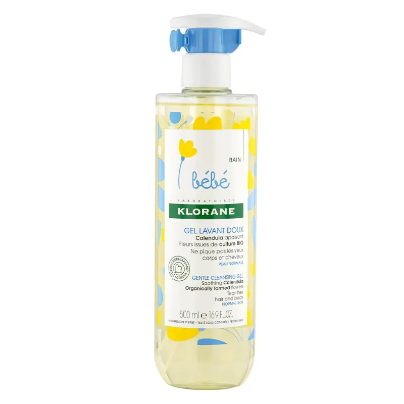 Klorane Bébé Gel lavant doux au Calendula apaisant - 500ml